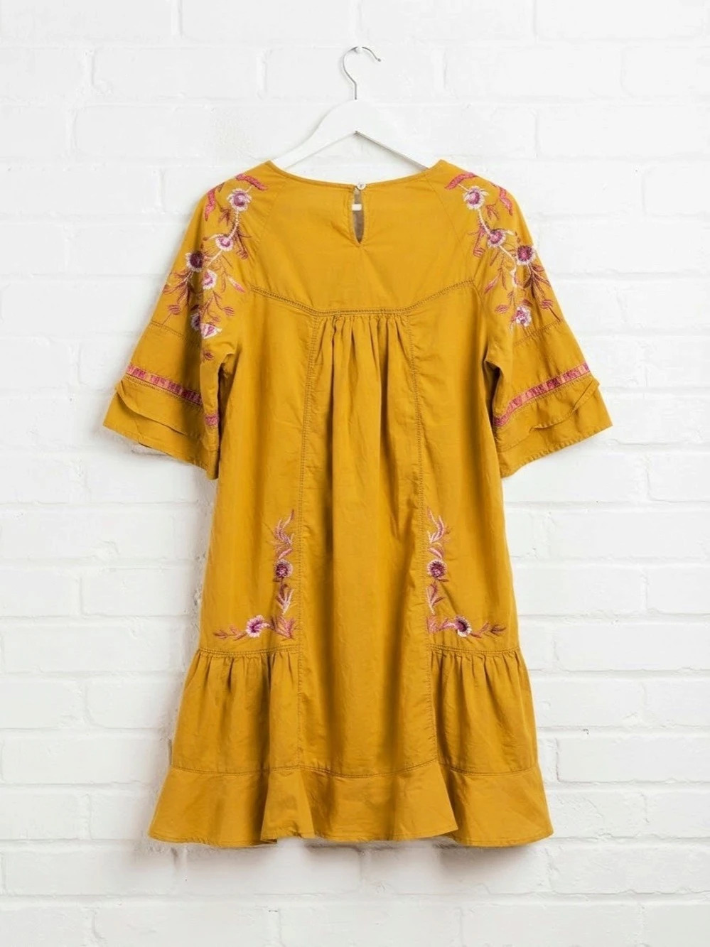 Free People Pavlo Floral Embroidered Mini Dress Size Large - Picture 3 of 8
